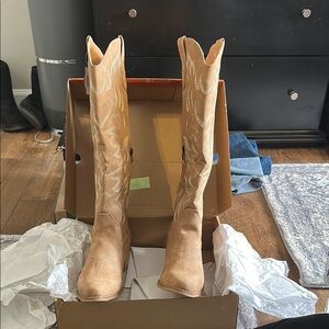 Women's IUV Tan Cowboy Boots